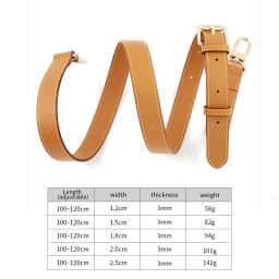 Genuine Cow Leather Bag Strap Women Shoulder Straps Replacement Adjustable Crossbody Handle Handbag Wide Belts Bag Accessories