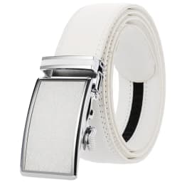 CETIRI 130cm 140cm 150cm 160cm Plus Size Long Belt White Men Belt Alloy Automatic Buckle Real Leather Belts Luxury Brand