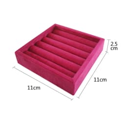 Mini Velvet Tray for Rings, Bracelets, and Earrings - Ideal for Jewelry Display and Storage