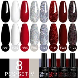 LILYCUTE 12PCs 7ml Nude Brown Red Nail Gel Polish Set Semi Permanent UV Gel For Nail Art Manicure Soak Off Gel Nail Polish Kit