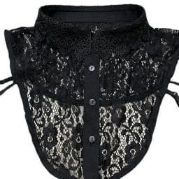 Female Lace Detachable Collar Vintage Solid Fake Collar Lapel Blouse Top Adjustable Women Clothes Ladies False Collar