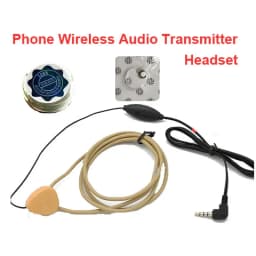 Skin Color Coil Loop Audio Sender Inductive Transmitter Induction Earphone 3.5" Jack for 108B Earpiece Voice Hearing Aid Android