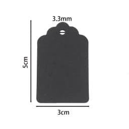 100pcs/lot 5*3cm Packaging Label Brown Kraft /black/white Paper Tags DIY Jewelry Label Wedding Gift Decorating Tag