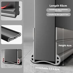Flexible Door Bottom Sealing Strip Door Gap Soundproofing Wind and Dust Proof Weather Strip Under Door Draft Stopper Tape