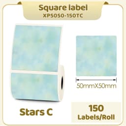 M110 M200 M221 2' Color Circle Thermal Sticker Label Self-Adhesive Round Direct Sticker Label for DIY Logo Design QR Code 1 Roll