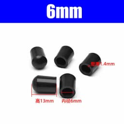 Round Black PVC Soft Rubber Pipe Sleeve Tube Cap Table Chair Foot Pad Protective Cover 6 8 10 12 14 16 19 20 22 25-120mm