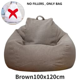 Large Bean Bag Chair Sofa Cover Comfortable Outdoor Lazy Seat Bag Couch Cover without Filler for Adults Kids Soft Tatami Chairs