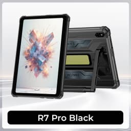 HOTWAV R7 Pro 10.1'' HD 120Hz Display 1080P Rugged Tablet 15600mAh Massive Battery 20W Fast Charging Android 16 Super Camping Light Pad 8GB RAM 256GB ROM 20MP + 5MP Camera Self-Developed AI Toolset Octa-core Tablet PC With Flexible Aluminum Stand