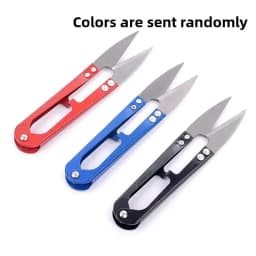 FLYSAND Fishing Scissors Multicolor Trimming Sewing Scissors Nippers U Shape Clippers Yarn Stainless Steel Embroidery Craft