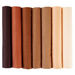 7PCS 25 X 25cm/50 X 50cm Squares Cotton Craft Plain Fabric Cloths for DIY Bundle Patchwork Quilting Sewing Scrapbooking Artcraft