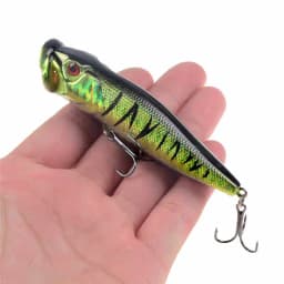 New Arrival 1 Pcs Big Popper Fishing Lures 9.5cm 12g 3d Eyes Bait Topwater Crankbait Wobblers Tackle Isca Poper Japan