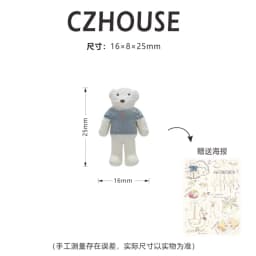 1/6 Scale Miniature Dessert Collection: Heart Cake, Churros, Smile Cookies Soda Bottle & Tiny Bear for BJD Dollhouse Party Scene