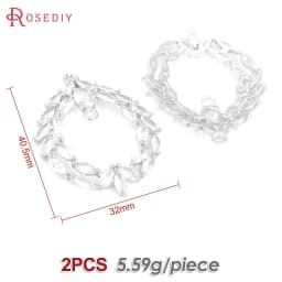 High Quality 18K Gold Color Brass and Zircon More Style Earrings Connect Charms Pendants Jewelry Making Diy Findings Accessories