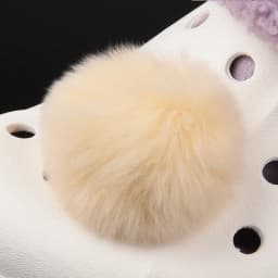 Single Sale Real Fur Pompom Fluffy Shoe Charms Multi-color Plush Ball Shoes Accessories Boys Girls Garden Sandals Decorations