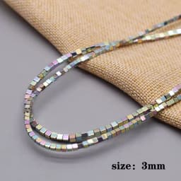 New color Natural Stone Hematite Beads Heart square Round disc Loose Spacer beads For Jewelry Making DIY