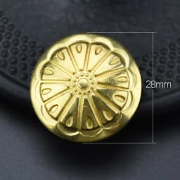 High-End Brass Wallet Buckle Leather Decorative Studs Brass Chrysanthemum Studs Belt Buckle Decoration Pure Copper Hardware