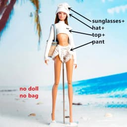 Designed styles Toy Doll accessories dresses Top Skirt Jeans for BarBi Xianxian FR 1/6 scale dolls