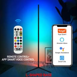 145/180CM RGBIC LED Floor Lamp WIFI Smart APP Remote Control Modern Corner Floor Light Standing Ambient Lamp Decor Nightlight