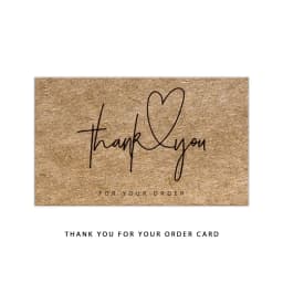 9.0x5.4cm Pink Black Foil Stamp Greeting Label Custom Thank You Cards For Small Bussiness Gift Box Decoration Packaging Supplies