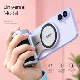 TELESIN Pro Shot Magnetic Camera Grip Bluetooth Shutter Zoom Dial for IPhone 18 17 16 15 14 13 12 Huawei Samsung Xiaomi Android