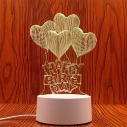 3D Lamp Acrylic USB LED Night Lights Neon Sign Lamp Xmas Christmas Decorations for Home Bedroom Birthday Decor Wedding Gifts