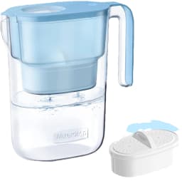 Waterdrop PT-05 Water Filter Pitcher, 7-Cup Capacity, NSF Certified, Pink | 5X Longer Filter Life, Up to 200 Gallons, for Fridge, Countertop, and Gift Giving, Reduces PFOA/PFOS, Chlorine