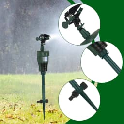 Motion Activated Garden Sprayer Animal Deterrent Water Jet Adjustable Sprinkler Protection for Meadows and Grass