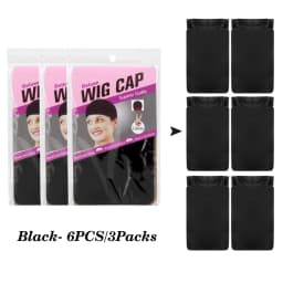 2/6/12pcWig Caps Hair Nets Weave Hairnets Stocking Wig Caps Stretch Mesh Caps Stocking Caps for Making Wigs Free Size