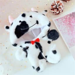 Playing House Toy Accessories Fox Wolf Bear 20cm Doll Clothes One-piece Garment Jumpsuits With Tail Cartoon Animal Outfit