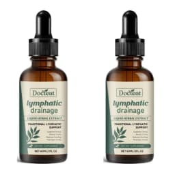 Lymphatic Drainage Drops 60ml Supplement Help Bloat Relief & Immune System Health with Cleavers,Red Clover and Stillingia Root
