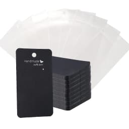 100pcs Earring Card Holder With Self-Sealing Bag Set Including 50 Cards and 50 Clear OPP Storage Bags For Jewelry Display