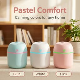 220ML Air Humidifier Cool Mist Aroma Diffuser LED Night Light Power-Off Protect USB Humidificador For Home Office
