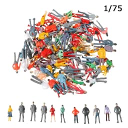 Mixed Color Pose Dollhouse Decorations 1:87 Train Scenery Model Building Passengers DIY Character Sit People Figures