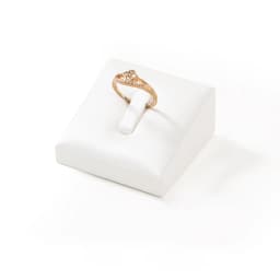 Window Jewelry Ring Holder Stand Show Counter Cabinet Display Tray Insert Jewellery Ring Storage White Leather Presentation Rack