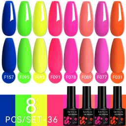 LILYCUTE 12PCs 7ml Nude Brown Red Nail Gel Polish Set Semi Permanent UV Gel For Nail Art Manicure Soak Off Gel Nail Polish Kit