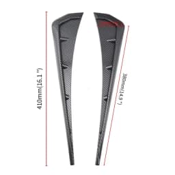 2 Pcs Universal Car Fender Side Vents ABS Spoiler Fender Decorative Stickers Car Side Fender Vent Air Wing Cover Car Accessories