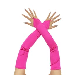 Long Gloves for Women Dancing Elastic Fingerless Gloves Satins Dropship