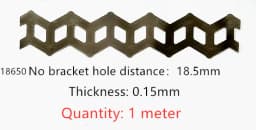 18650 And 21700 Battery 2P Wavy Nickel Strip Nickel Sheet W Type Nickel Strip Coil 2 Units W Type