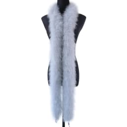 50 Grams Soft Leather Powder Turkey Feather Boa 2 Yards Natural Turkey Plumes Scarf for Party Costume Clothing Shawl Decoration