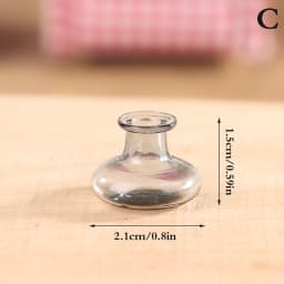 24 Styles 1/12 Miniature Dollhouse Glass Vase Mini Flower Vase for Doll House Decoration Accessories