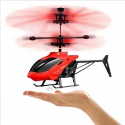 Induction Two-Way RC Helicopter Rechargeable, Anti-Drop Electric Luminous Aircraft Model for Indoor Hover