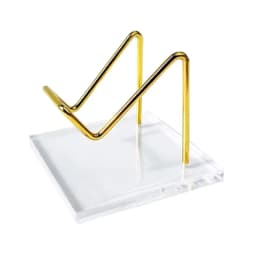 Metal Mineral Display Stand With Acrylic Base For Crystal Jewelry Stand Stone Shelf