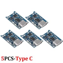 1-20Pcs Type C/Micro USB Charging Board Connector Plug for 18650 Lithium Battery USB C 5V 1A Charger Module With Protection