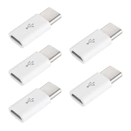 1PCS/5PCS Micro USB Female To Type C Male Adapter Mobile Phone Android Converter Micro-B To USB-C Data Cable Connector