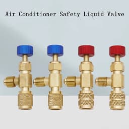 2/1PCS Air Conditioner Plus Safety Liquid Valve R410 Refrigerant Vacuum Maintenance Switch Charging Safety Adaptor R22 Detection