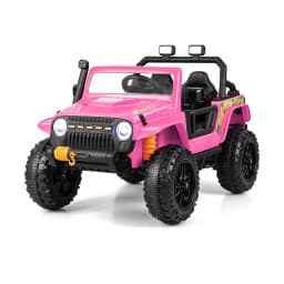DORTALA 12V Battery Powered Electric Kids Ride on Car 3+ Years Old Children Xmas Gift Black/Red/Pink