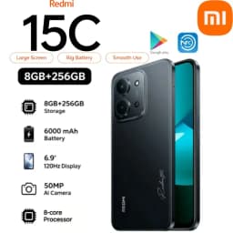 Xiaomi Redmi 15C 5G Smartphone 2026 New Global Edition 8 GB RAM 256 GB Storage 6.81-inch Display Dual SIM 5G Network