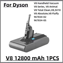 100% New Compatible with For Dyson V10 V8 V11 V15 V7 Series SV07 SV09 SV10 DC62 Vacuum Cleaner Rechargeable Battery