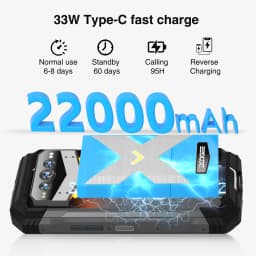 DOOGEE V Max Plus 5G Rugged Phone 6.58" Dimensity 7050 16GB+512GB Lighting Effects 22000mAh Battery 200MP AI Camera Cell Phone