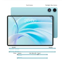 Teclast P50 Tablet 11" Android 16 90Hz Display T606 8-Core 12GB RAM (4GB+8GB) 128GB ROM 4G LTE GPS WiFi BT5.0 7000mAh Type-C